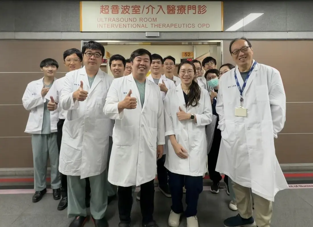 Bow Wang, M.D. with the NCKUH interventional outpatient team